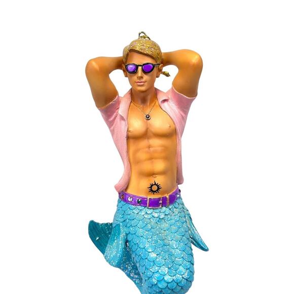 December Diamonds Merman Mermen Key West 55-90850 With Original Box And Tags - Picture 3 of 9